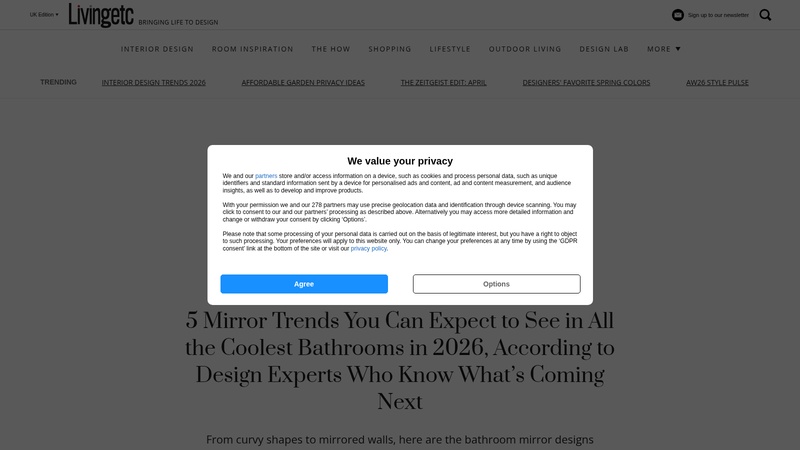 5 Cool Mirrors You Can Expect to See Everywhere in 2026