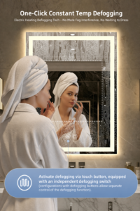Certified Smart LED Bathroom Mirrors for Australia & Canada, Custom Eco-Friendly Easy Clean Mirrors for Hotel, Hospital & School (3)