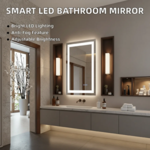 Custom-Modern-Rectangular-LED-Bathroom-Mirror-Waterproof