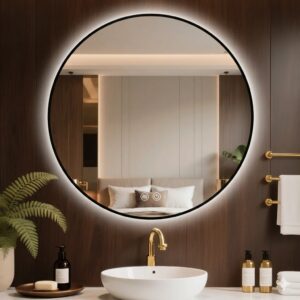 Illuminated Aluminum Frame Arched Backlit LED Bathroom Mirror with Anti-Fog for Hotel & Home DecorDecorative Wall Mirror