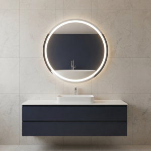 Luxury Round Anti-Fog LED Smart Vanity Mirror with Touch Switch for Australia, Canada, Bathroom & Hotel Use (7)