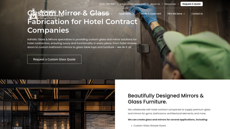 Custom Glass for Hotel Contractors