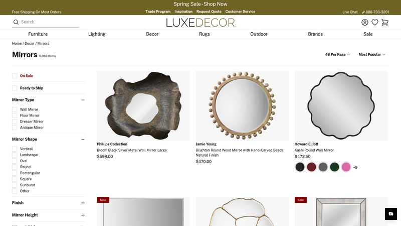 High-End Mirrors: Luxury Wall Mirrors
