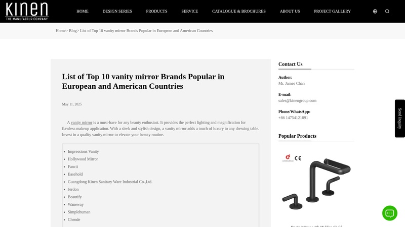 List of  vanity mirror Brands Popular in European and ...