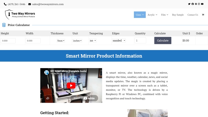 Smart Mirror Store & Complete DIY Guide